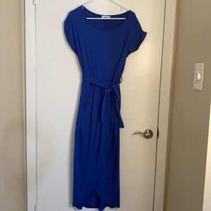 Cobalt Blue Wrap Dress
